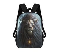 sinyumoney Lion Fairy Godmother Children's School Backpack 3D Printed for Kids Travel Rucksacks Book Bags for Boys Elementary School Students 17inch