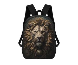 sinyumoney Lion Fairy Tale Backpack School Large School Backpack for Boys - Perfect for Travel, Work And Daily Use 17inch