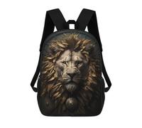 sinyumoney Lion Fairy Tale Children's School Backpack Fashion Casual Children's Backpacks 3D Printed School Bags Boy Large Backpack 17inch