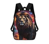 sinyumoney Lion Galaxy Fantasy School Backpack Water Resistant Computer Rucksack for Campus Outdoor Travel Sports 17inch