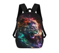 sinyumoney Lion Galaxy School Backpack Large Lightweight Casual Backpack for Girls Boys Teenage 17inch