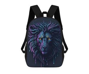 sinyumoney Lion Head School Backpack Water Resistant Computer Rucksack- Perfect for Travel, Work And Daily Use 17inch