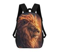 sinyumoney Lion in Fire Backpack School Bag Lightweight Airport College Students Back Pack for Men/Women 17inch