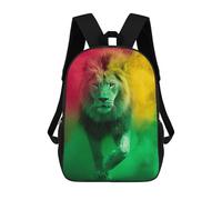 sinyumoney Lion King Rasta Colors-1 Rucksacks 3D Printed Children 17inch Backpacks Fashion Casual Daypack Travel Bags Outdoor Casual Daypack for Boy And Girl