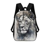 sinyumoney Lion Natures King School Backpack 3D Printed Children's 17inch Backpacks Bag Bookbag for Kids Boy Girl Book Bags Kids School Bag Travel Rucksacks