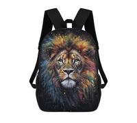 sinyumoney Lion Painting School Backpack Daypacks Business Backpack Water Resistant Bookbag for Men/Women 17inch
