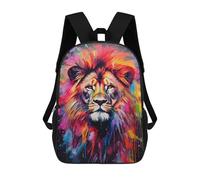 sinyumoney Lion Painting School Backpack Rucksack Casual Daypacks School Work Travel Bag for Men, Women & Teenage Boys 17inch