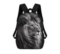 sinyumoney Lion Portrait School Backpack for Girls Backpack Water Repellent Casual Daypack Lightweight Rucksack Boy Girl School Backpack 17inch