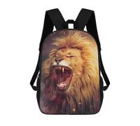 sinyumoney Lion Power Backpacks 3D Printed 17inch Kids School Backpack Outdoor Casual Daypack Casual Travel Bags for Middle School Students