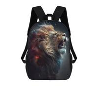 sinyumoney Lion Roar Backpack School Bag Water Resistant School Bag Business Backpack - Perfect for Travel, Work And Daily Use 17inch
