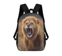 sinyumoney Lion Roar Sound Effect-1 School Backpack Large School Backpack for Boys for Campus Outdoor Travel Sports 17inch