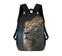 sinyumoney Lion Wall Art Print Backpack School Bag Computer Rucksack for School/Work/Travel for Camping Outdoor Adventures And Daily Travel 17inch