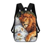 sinyumoney Lion Wild Cat Animal Art Backpack School Bag Water Resistant Computer Rucksack for Campus Outdoor Travel Sports 17inch