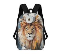sinyumoney Lion with Toilet Paper Crown Backpack School Bag Lightweight Airport College Students Back Pack for Men, Women & Teenage Boys 17inch