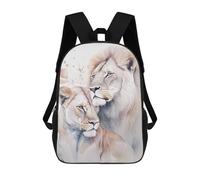 sinyumoney Lions Love Backpack School Rucksack Casual Daypacks School Work Travel Bag for Men/Women 17inch