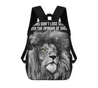 sinyumoney Lions Vs Opinion Of Sheep Backpack School Secondary Causal Travel High School Bags for Campus Outdoor Travel Sports 17inch