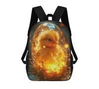 sinyumoney Little Chick Egg Rebirth Backpack 3D Printed School Bag For Boys High Capacity Travel Backpacks Book Bags Boys School Bag Mochila 17inch
