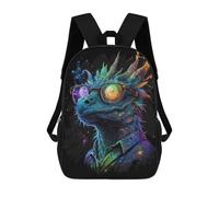 sinyumoney Lizard Glasses Art Print Backpack School Bag Computer Rucksack for School/Work/Travel for Camping Outdoor Adventures And Daily Travel 17inch