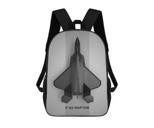 sinyumoney Lockheed Martin F22 Rapto School Bags High Secondary School Bags Casual Backpack for Camping Outdoor Adventures And Daily Travel 17inch