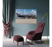 sinyumoney Lockheed Martin F35 Jet Abstract Wall Art for Living Room for Toilet Bathroom Decor Large Pictures 12x18inch(30x45cm)