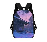 sinyumoney Lofi Pink Retro Backpack School Business Laptop Rucksack Bag Unisex Casual Daypack for Teenage Girls Boys Women Men 17inch