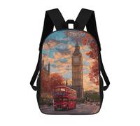 sinyumoney London Autumn Scene with Big Ben Backpack School Bag Business Durable Laptop Bag for Campus Outdoor Travel Sports 17inch