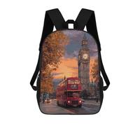 sinyumoney London Sunset with Big Ben-1 School Bag 3D Printed Children's School Backpack Casual Fashion Travel Backpacks for Kids School Students 17inch