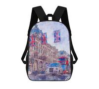 sinyumoney London UK Backpack School Lightweight Schoolbag Dayback Bookbag College for Men, Women & Teenage Boys 17inch
