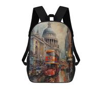 sinyumoney Londons Urban Charm Children’s Backpack Girls Boys, Rucksack Bag, Daypack, Primary School, Perfect for Back to Kids School Or PE, Gifts And Travel 17inch