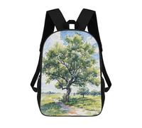 sinyumoney Lone Summer Tree 17inch School Bag 3D Printed Children's School Backpack Casual Fashion Travel Backpacks for Kids School Students