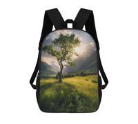 sinyumoney Lone Tree at Dawn Children's Backpacks Kids Fun School Bag Boys Backpack Travel Bag Student Schoolbag Book Stationery Bag Chool Bags 17inch
