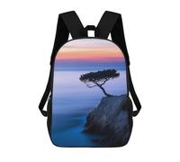 sinyumoney Lone Tree on Cliff Backpack School Bag Large Water Resistant Laptop Backpack for School/Work/Travel 17inch