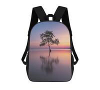 sinyumoney Lone Tree Serenity 3D Printed School Backpack Casual Children's Backpacks 3D Printed School Bag for Boys Elementary And Middle 17inch