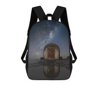 sinyumoney Lonely Hut Backpack 3D Printed Kids School Backpack High Capacity Travel Backpacks Book Bags Kids Backpack 17inch