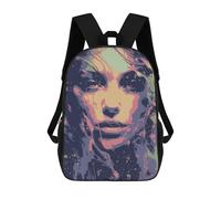 sinyumoney Lonely School Backpack School Bags for Girls Boys Backpack with Pocket Fashion School Bag Kids Backpack 17inch