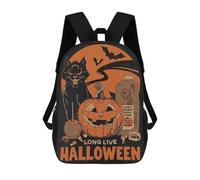 sinyumoney Long Live Halloween Backpack School Bag Large School Backpack for Boys for Teenage Girls Boys Women Men 17inch