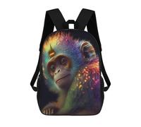 sinyumoney Looking at The Rainbow Backpack School Bag Large Water Resistant Laptop Backpack for School/Work/Travel 17inch