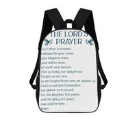 sinyumoney LORDS PRAYER BLUE DOVES Children's Backpacks School Backpack 3D Printed Backpack for Kids Travel Rucksacks Book Bags Kids School Bag 17inch
