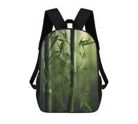 sinyumoney Lost in A Bamboo Forest Backpacks Kids School Backpack School Bag 3D Printed Fashion School Bags for Boys Elementary And Middle School Students 17inch