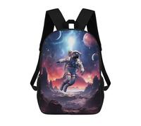 sinyumoney Lost in Space School Bag Bookbag 3D Printed Children's Backpacks for Kids Boy Girl Book Bags Kids School Bag Travel Rucksacks 17inch