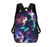 sinyumoney Lost in The Cosmic Ballet Backpacks Kids School Backpack School Bag 3D Printed School Bag for Boys Elementary And Middle School Students 17inch