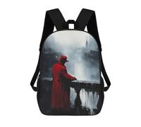 sinyumoney Lost in The Distance 3D Printed Kids Backpacks Boys Fashion School Bag Travel Backpacks School Bags for Boys Elementary School Students 17inch