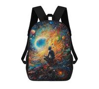 sinyumoney Lost In The Expanse Backpacks Kids School Backpack School Bag 3D Printed Fashion School Bags for Boys Elementary And Middle School Students 17inch