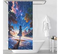 sinyumoney Lost in The Landscape Shower Curtains Mould Proof Washable Waterproof Cloth Fabric Decor Bath Curtains for Kids Women Men 35.43x70.87Inch（90x180cm）