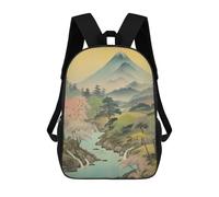 sinyumoney Lost in The Mountains Children's School Backpack 3D Printed for Kids Travel Rucksacks Book Bags for Boys Elementary School Students 17inch