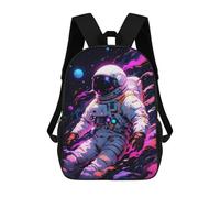 sinyumoney Lost in The Neon Glow Rucksack Large Lightweight Casual Backpack for Campus Outdoor Travel Sports 17inch