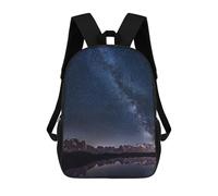 sinyumoney Lost in The Stars School Backpack Lightweight Casual Daypack School Backpacks for Boys/Girls/Teenagers 17inch