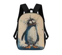 sinyumoney Lost Penguin School Backpack Large Water Resistant Laptop Backpack for Teenage Girls Boys Women Men 17inch