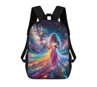 sinyumoney Lotus Goddess Children's Backpacks School Backpack 3D Printed Backpack for Kids Travel Rucksacks Book Bags Kids School Bag 17inch