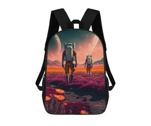 sinyumoney Love Beyond The Stars School Backpack Lightweight Casual Daypack School Backpacks for Boys/Girls/Teenagers 17inch